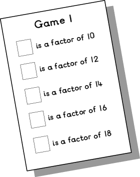 Factor Games